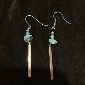 Silver earrings